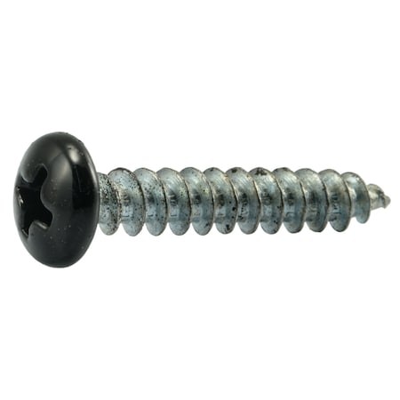 Midwest Fastener Sheet Metal Screw, #10 x 1 in, Painted Steel Pan Head Phillips Drive, 25 PK 37872